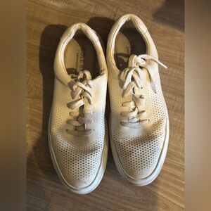 Cole Haan Beige Perforated Sneakers